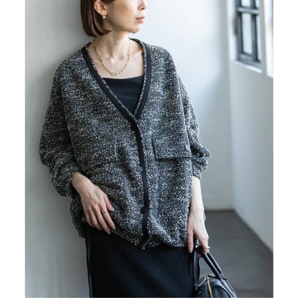 COG THE BIG SMOKE HAYDEN cardigan Black Pepper knit OS